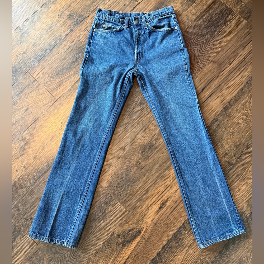 Vintage Levi’s Orange Tab 70’s 20517 0217 Denim Jeans Dark Wash Size 32 X 34 - Picture 2 of 14